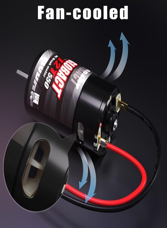 GLOBACT RC Motor 550 12T Brushed Motor for 1/10 Slash ARRMA Granite Senton Axial Redcat HSP HPI Wltoys Kyosho - Image 4